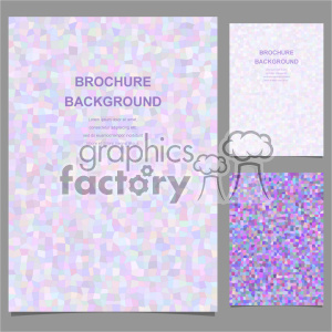 vector letter brochure template set 007