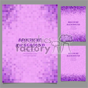 Purple Gradient Mosaic Brochure Backgrounds