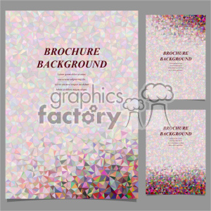 Geometric Triangular Pattern Brochure Background