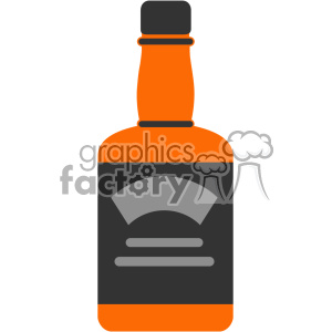   vector whiskey bottle flat design svg cut files 