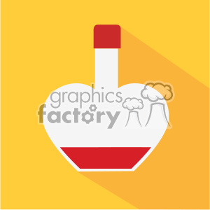   wine bottle icon for valentines vector art flat design 