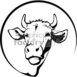 farming dairy cow svg cut file vector outline