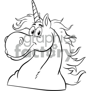 Cartoon Unicorn - Whimsical Fantasy