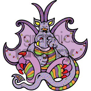 Colorful Cartoon Dragon – Playful Fantasy Creature