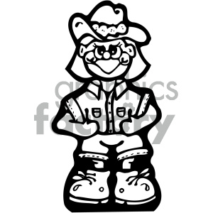 Cowgirl Clipart - Royalty-Free Cowgirl Vector Clip Art Images at