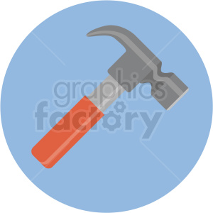 hammer icon with blue circle background