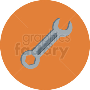 wrench icon with circle background