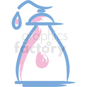 bottle of lotion cosmetic vector icons