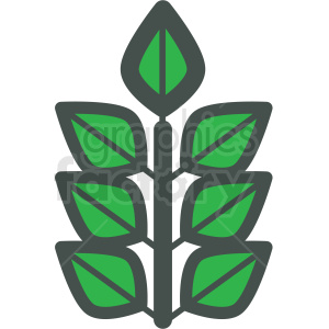 branch of leafs vector icon
