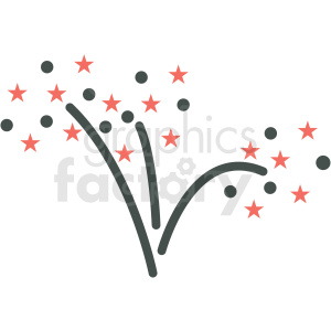 guy fawkes day fireworks vector icon image