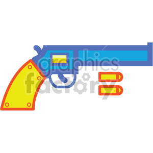 pistol gun vector game art icons