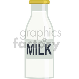 glass milk bottle flat icons