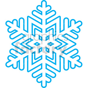 winter snowflake vector clip art