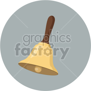 christmas bell on circle background icon
