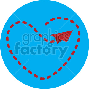 love letter flight pattern for valentines blue background