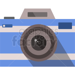 blue vector camera icon