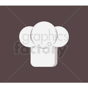 chef hat vector icon on brown background