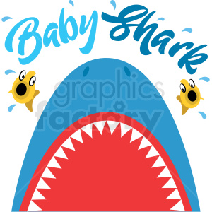 baby shark mouth open design