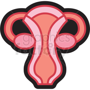 human female ovaries icon