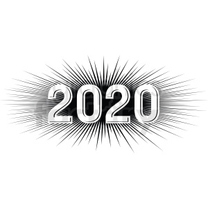 2020 burst new year clipart