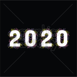 2020 Colorful Spiky Design