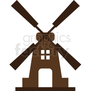 vector windmill clipart