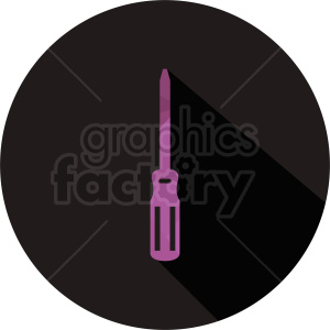purple screwdriver vector circle icon