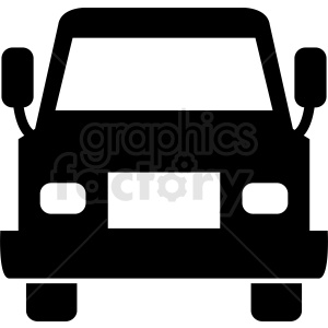 front of truck vector clipart