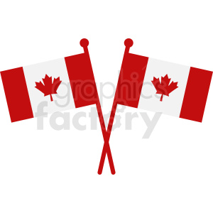 Canada flags vector art