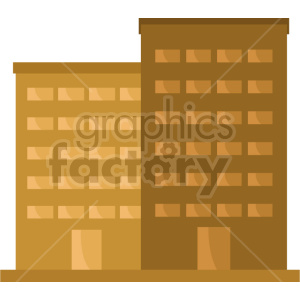 office building vector clipart icon 2