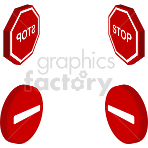   isometric sign vector icon clipart 
