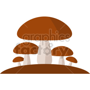 mushroom forest vector