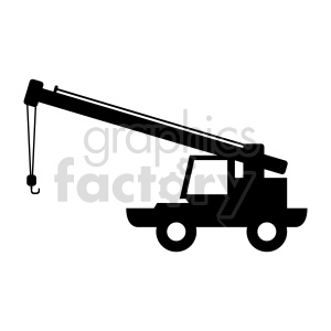 truck crane vector clipart