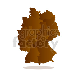 Abstract Brown Germany Map