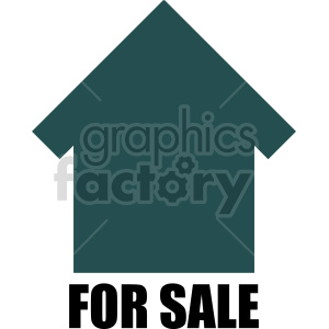 A clipart image of a house with the words 'For Sale' below it, symbolizing real estate or property for sale.