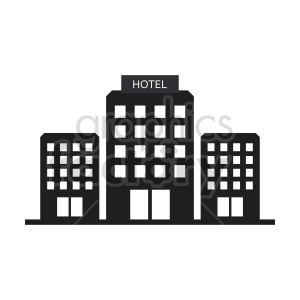 hotels vector graphic icon
