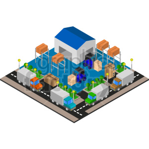 Isometric Warehouse Logistics