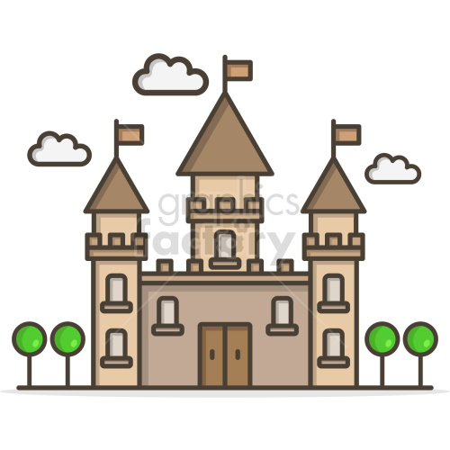 castle vector graphic
