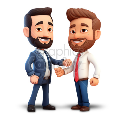 two male realtors giving fist bumps graphic