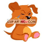 Animated puppy crying