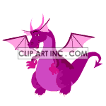 animated purple cartoon dragon