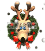 animated reindeer wreath