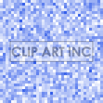 A clipart image featuring a pattern of blue pixelated squares in various shades.