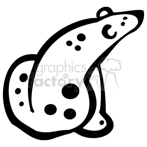 Black and white spotted polar bear