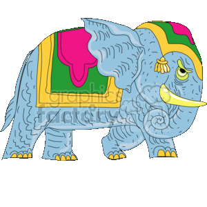 Cartoon circus elephant