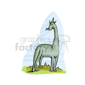 Cartoon Dinosaur Illustration - Ancient Prehistoric Animal