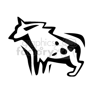 Stylized Dog Silhouette