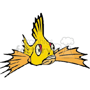 Cartoon Yellow Fish