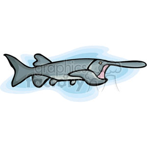 Cartoon Swordfish - Exotic Marine Life