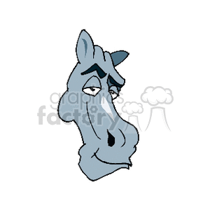 Cartoon Horse Head Clipart - Fun Farm Animal Illustration